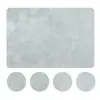 Disponível Tapete de Jantar Fosco Quadrado de PVC Estilo Nórdico Tapete de Jantar Ocidental À Prova de Óleo Tapete de Mesa de Jantar Chinês Resistente ao Calor Simples Anti-Escaldante