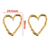 2 Colgantes de Anillo de Acero Inoxidable 304 con Corazón Hueco de Múltiples Estilos, Joyería y Accesorios de Ropa DIY Simples y Versátiles