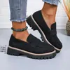 Nuevos Mocasines de Gran Tamaño para Primavera y Otoño 2025, Zapatos Casuales de Gamuza de Gran Tamaño Estilo Británico para Mujer, Tacón Grueso, Suela Gruesa, Estilo Vintage para Exportación