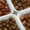 Sandália de Contas de Madeira Estilo Chinês Madeira de Sândalo Madeira Asa de Frango Contas Redondas Contas de Madeira Contas Cilindricas Contas Soltas Material para Pulseira Colar Joias DIY