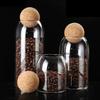 Frasco selado bule de chá frasco de armazenamento de grãos de café frasco de vidro frasco de armazenamento de grãos de grau alimentício frasco de armazenamento de lanche doméstico