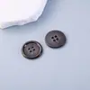Botones Metálicos de Alta Gama de Cuatro Agujeros con Borde Fino Electrochapados con Puntos de Aceite, Adecuados para Abrigos de Lana, Trajes, Camisas y Botones Cosidos a Mano
