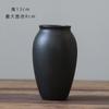 Novos Enfeites Estilo Chinês Vaso de Cerâmica Jingdezhen Preto Simples Criativo Dispositivo para Flores Secas Decorações Suaves para Casa Nórdica