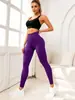 Pantalones de Yoga Seamless de Cintura Alta para Mujer con Levantamiento de Glúteo de Durazno, Alta Elasticidad, Adecuados para Fitness y Deportes