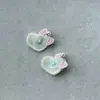 Botones en Forma de Corazón Estilo Primavera Accesorios de Tela DIY Accesorios Dulces para el Cabello Bolsas Zapatos Calcetines Muñeco de Peluche Accesorios para Ropa