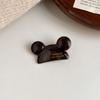 Pinza para el pelo pequeña linda de orejas de Mickey japonesa y coreana clip lateral de acetato estándar de oro clip para flequillo clip de pico de pato pelo suelto