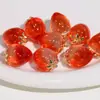 Estilo coreano mismo estilo degradado manchado hoja metálica fresa colgante resina accesorios diy aretes hechos a mano materiales para accesorios del cabello