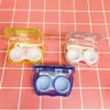 Caixa dupla de lentes de contato fofa de desenho animado diy caixa de beleza para cuidados com os olhos japonesa e coreana caixa para casal atacado 888