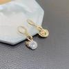 Pendientes de aro de cobre con incrustaciones de circonita con diseño de cisne de estilo europeo y americano, moda, alto sentido de diseño, pendientes de animales al por mayor