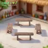 Terrário de musgo, enfeites de suculentas, banquinho romântico em formato de coração, artesanato em resina, pequenas peças decorativas, materiais para DIY