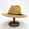 Sombrero de ala ancha de alta calidad transfronterizo para hombre y mujer sombrero de jazz británico costura de color protección solar parasol sombrero de Panamá para viaje