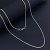 Joyería Transfronteriza Cobre Plateado 40-75cm Popular Cadena Lateral de 2mm Collar Temu Xiyin Tk Venta Caliente en Stock Al por Mayor