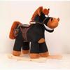 Silla mecedora popular para bebé, juguete de peluche, caballo mecedor, dos en uno, coche para montar con música, comercio exterior europeo y americano