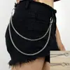 Europeu e americano transfronteiriço jóias punk multi-camada de metal cadeia calças cadeia moda all-match retro cadeia de cintura para as mulheres em estoque atacado