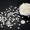 Contas Soltas de ABS Imitação Pérola Alto Brilho 4-20mm Off-White para Acessórios de Joias DIY Contas Perfuradas com Furo Reto Z3