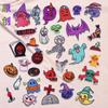 Desenho animado original Halloween Fantasma Festival Abóbora Caveira Bordado Remendo de Tecido Patch Buraco de Roupas Acessórios de Roupas