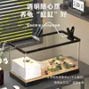 Tanque para Tortugas Paisajismo Casero Filtro Circulación Plataforma para Tomar el Sol Plataforma para Trepar Acrílico Ecológico Tanque Mixto para Peces Caja Pequeña de Rotación