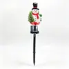 Bestseller internacional Luzes solares de LED de boneco de neve para jardim, para criar uma atmosfera festiva no quintal e como iluminação decorativa de paisagem