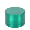 Frete Grátis Moedor de Fumo Liga de Zinco Quatro Camadas Moedor de Fumo Plano Pode Imprimir LOGO Moedor de Cor Sólida Portátil Atacado