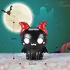 Nueva Lámpara de Calabaza Linda de Halloween Fantasma Vampiro Adornos Pequeños Paisaje en Miniatura Accesorios para Plantas Colgante Llavero