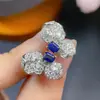 Aretes de zafiro natural con buenas inclusiones de color son todos de fina plata S925 Seiko incrustados con piedra principal tamaño 3*4mm