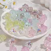 Cuentas de Estrella de Cinco Puntas Coloridas Galaxia Recubiertas de UV Acrílicas Cadena para Teléfono Móvil Colgante Collar Accesorios de Joyería Hechos a Mano con Cuentas para DIY