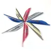 Pluma en Espiral Pluma en Espiral 2 pulgadas Pluma Espiral Compuesta Dikute Nueva Pluma en Espiral Flecha de Carbono para Tiro con Arco Flecha de Aluminio Viene con Pegamento para Enrollar