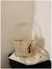Bolsa de comércio exterior feminina, novo modelo 2026, bolsa tote vazada com design estiloso, versátil para o dia a dia, bolsa de ombro cruzado mãe-filha, moderna