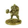 Adornos Sólidos de Guerreros Antiguos, Guerreros Retro de Cobre Blanco, Modelos de Soldados Antiguos, Juguetes Hechos a Mano para Juegos de Mesa