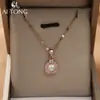 Joyería Ai Tong: Collar Redondo Suave y Elegante, Collar Vintage Exquisito y Lujoso, Collar Simple Versátil Brillante y Transparente