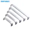 Manija de gabinete de cocina de aleación de aluminio sólido simple y resistente de alta calidad, manija de cajón, manija de puerta de armario, manija curva negra