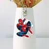 Anime Spider-Man Acrílico Fondo Blanco Llavero Doble Cara Soporte para Ventilador Colgante de Bolsa Colgante para Mochila Mercancía de Celebridad