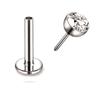 16G inserción Varilla enchufe soporte de aire taladro adhesivo Copa labio uña uña hueso de la oreja uña de la lengua 20g portavasos manual DIY acero inoxidable