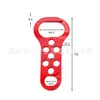 Juego de candados de seguridad industrial etiqueta de candado LOTO 6 agujeros seis articulaciones aislamiento de energía acero hebilla de doble cabeza candado BD-K62