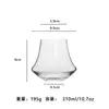 Taza de Cata de Cristal Creativa Transparente para Whisky Alto Valor de Color Vertical Fragante Taza Aromática Copa de Vino Extranjero Copa Seca