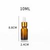 Frasco Conta-gotas Marrom à Prova de Luz 30ml Frasco de Óleo Essencial de Chá Pequeno Frasco Vazio Palha Cosméticos Frasco de Essência Frasco de Amostra