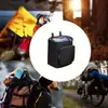 Bolsa para Capacete de Bicicleta Elétrica e Motocicleta, Bolsa Portátil para Armazenamento Frontal, Grande Capacidade com Alça de Ombro Ajustável