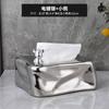 Caja de pañuelos de cerámica ins para sala de estar, baño de estilo crema avanzado, estilo lujoso y de alta calidad, decoración sin perforaciones estilo glaciar.