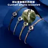 Pulsera de proyección con texto nanomicrotallado "Te amo" en 100 idiomas, estilo europeo y americano, con bocetos a color.