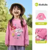 [100% Algodão] Camiseta Infantil 100% Algodão Dudu's Baby Roupas de Primavera para Meninos e Meninas Roupas Infantis