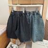 Montaigne Roupas Infantis 2025 Novo Macacão Infantil Jeans Torre Calças Terno Infantil Bonito Calças Harem Primavera e Outono para Meninos e Meninas
