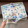 Nuevo Pañuelo de Imitación Seda Floral de Mariposas para Mujer, Pañuelo Decorativo Ligero Versátil de Verano, Chal Multifuncional con Protección Solar