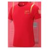 Camiseta de manga curta com bandeira nacional chinesa para homens e mulheres bordado de roupas marciais Ginásio Treinadores esportivos Impressão de roupas de treinamento