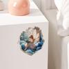 Pegatinas de Pared Hada Flor Azul Transfronterizas Pegatinas de Pared para Cocina Sala de Estar Dormitorio Habitación Infantil Pegatinas Interesantes para Decoración del Hogar Autoadhesivas