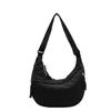 Bolsa de Algodón de Gran Capacidad para Mujer 2024 Otoño e Invierno Nueva Moda Ruiying Lienzo Ligero Commuter Hombro Bolso Dumpling para Mujer