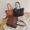Bolsa de Ombro 2020 Nova Moda Grande Capacidade Texturizada Estilo Ocidental Tote Bag Bolsa Feminina Bolsa Escolar para Estudantes Universitários