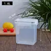 Caja de Conservación de Plástico Sellada Recipiente de Conservación para Refrigerador Fiambrera para Calentar en Microondas Caja de Almacenamiento de Alimentos Cafetera de Cocina