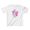 Camiseta de mujer europea y americana INS 2024, nueva camiseta de verano con estampado de flores y frutas, cuello redondo y manga corta