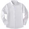 Camisas Blancas Pequeñas, Medianas y Grandes para Hombres y Mujeres, Camisas de Manga Larga para Niños y Niñas de Primaria, Uniformes Escolares, Actuaciones de Primavera, Verano, Otoño e Invierno