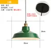 Lámpara de araña para restaurante estilo industrial retro, creativa personalizada de una sola cabeza, para restaurante de hot pot, barbacoa, lámparas decorativas verdes de moda en internet